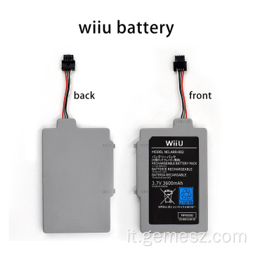 Batteria di ricambio da 3600 mAh per Wii U GamePad
